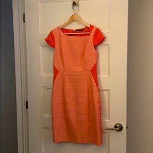 Tahari Orange Dress